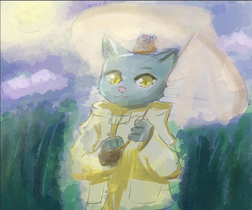 Moonlight cat DTIYS Moonlight cat *DTIYS*