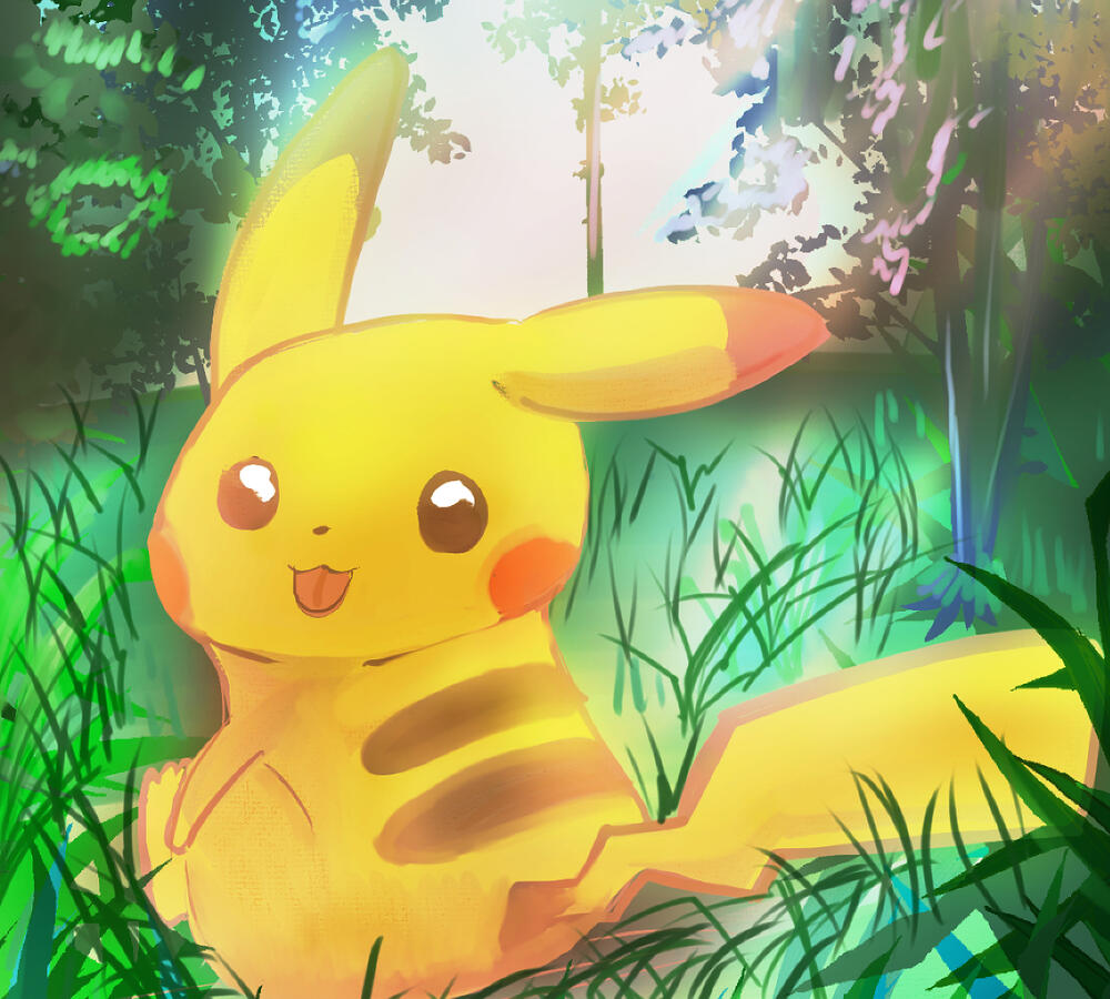 Pikachu Forest Art