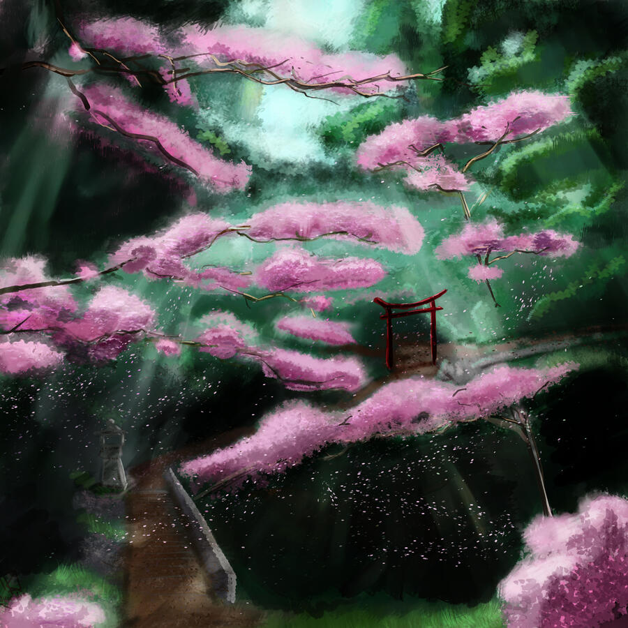 Sakura Matsuri - Forest Tori Gate