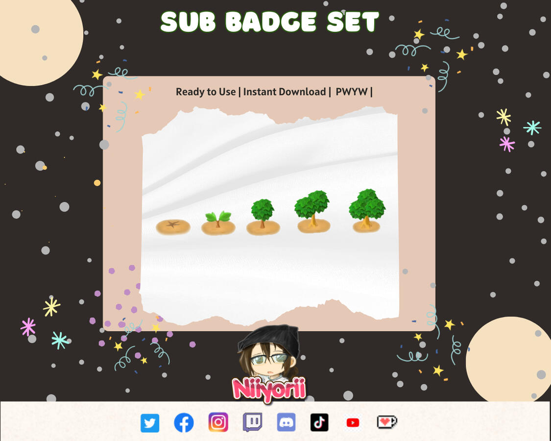 Animal Crossing Sub badge Set 1