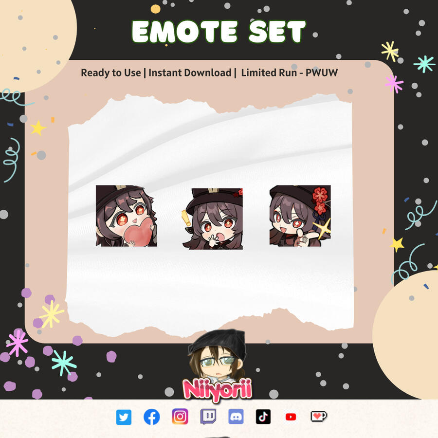 Hu-Tao Emote Set - Niyo Arts Hu-Tao Emote Set - Niyo Arts