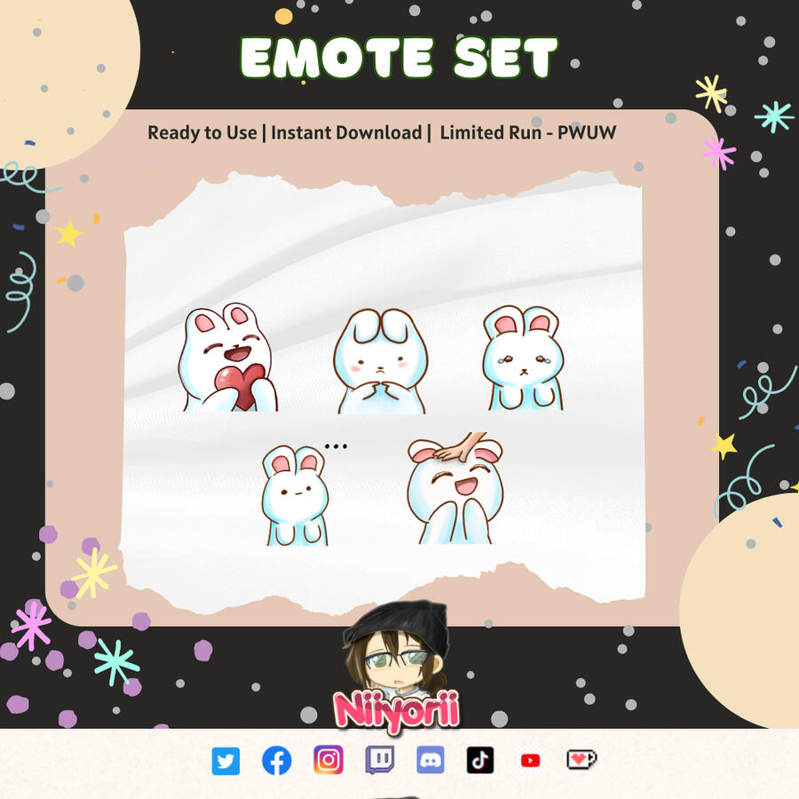 Bunny Emote Set Bunny Emote Set