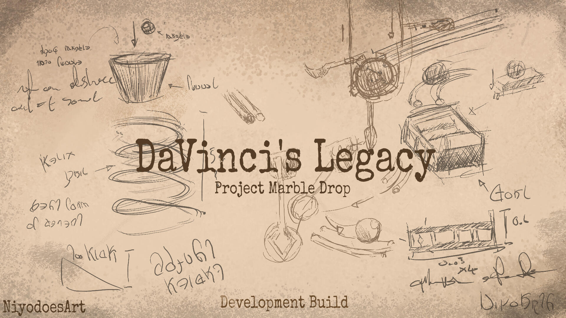 Splash Screen for Project Marble Drop