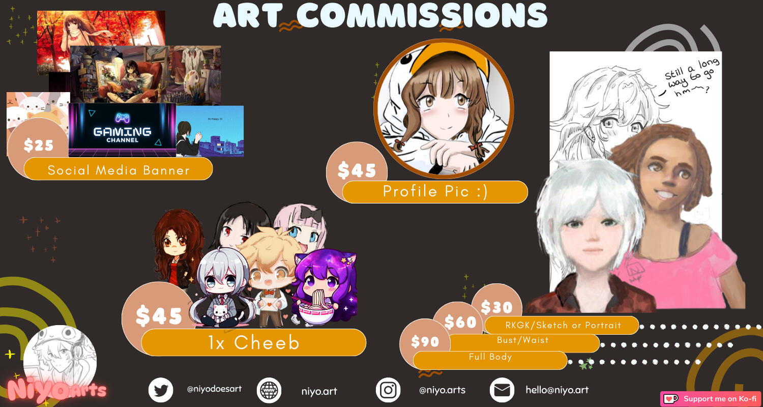 an Image based version of commission prices with samples Please refer to commission prices text for a full comprehensive list